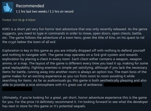 Thanks everyone who has been playing my new game! This is the best review I've ever read and it made my year lol

store.steampowered.com/app/1374050/KI…