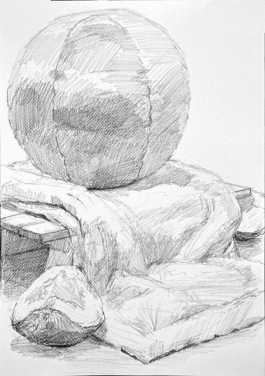 静物デッサン 5h