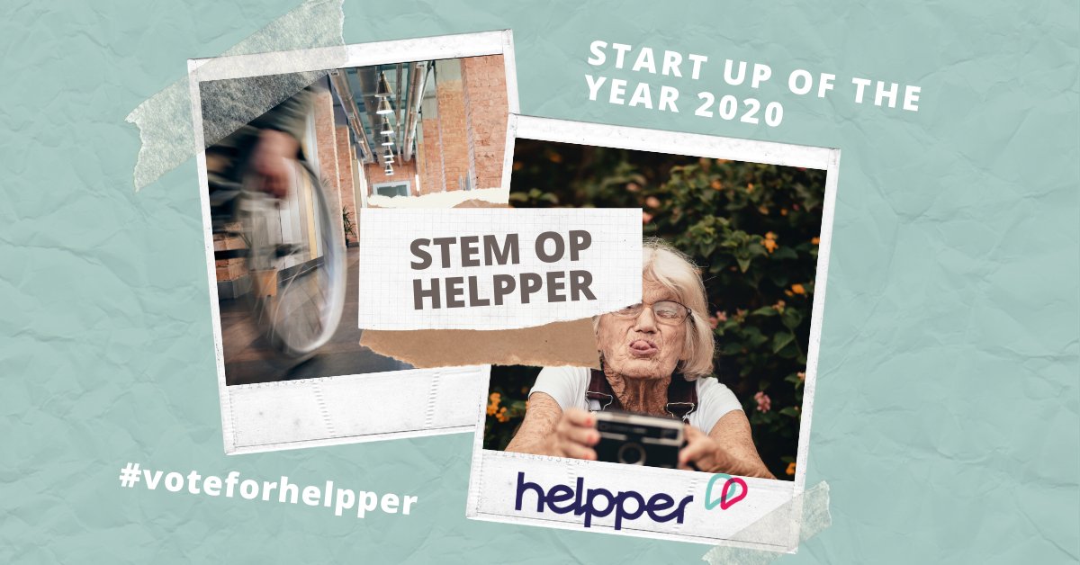 🎉 Helpper is genomineerd voor Start Up Of The Year 2020! En deze keer kunnen wij jouw hulp eens gebruiken…
Stem nu op Helpper in de categorie Startup Of the Year via deze link: tinyurl.com/yypx7nhv
#voteforhelpper #sharingiscaring