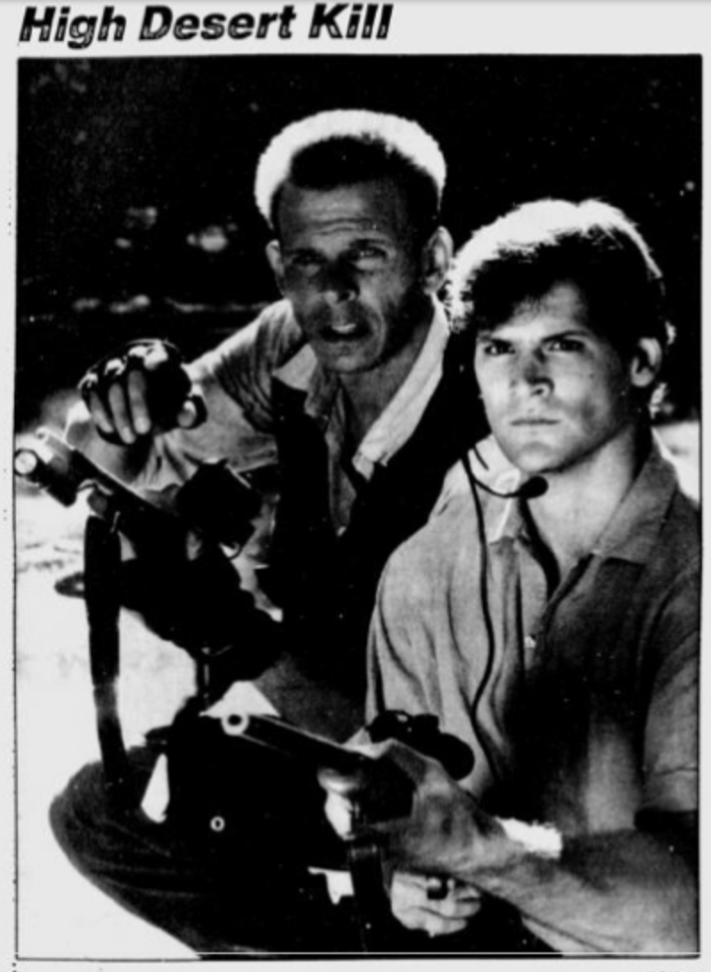 Day 18 of the  #31DaysofTeleterror is going to basic cable, and also going bonkers, cuz I'm recommending the absolutely insane USA Original TVM High Desert Kill. Tough to describe, so let's say it's Cthulhu meets Marc Singer, Chuck Connors & Anthony Geary on a hunting trip. (1/2)