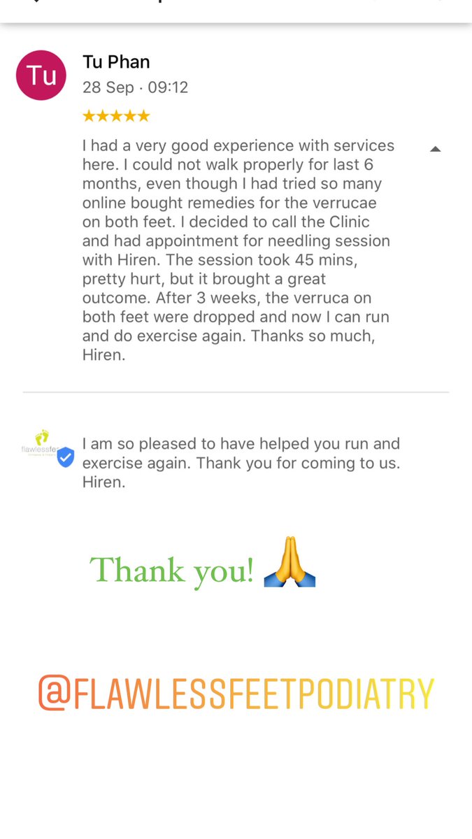 FlawlessFeet's tweet photo. We don’t just treat and fix problem feet, we help people get back to what they love doing! #lifestyle #podiatry #chiropody #feet #verrucae #London #running #excercise #service https://t.co/r4XqAlqIsV