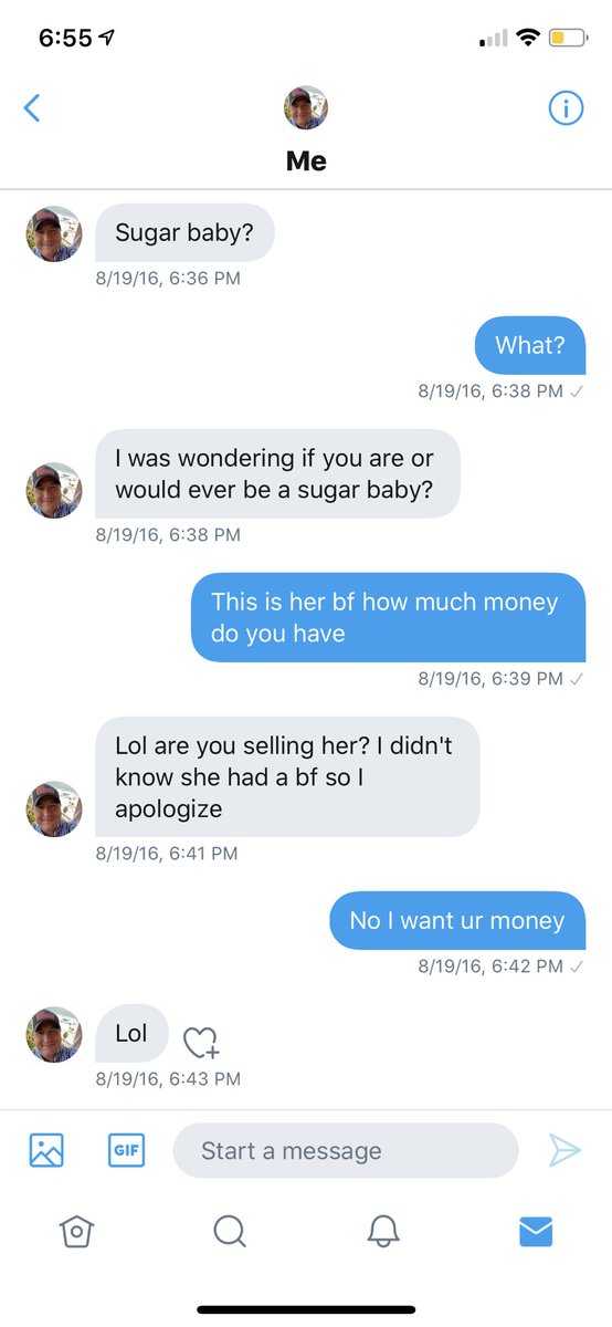 itss_destinyy's tweet photo. Do you ever look back at old DMs and think.. what in the actual f*ck?! 😅🤣 https://t.co/icTYsGEYY3