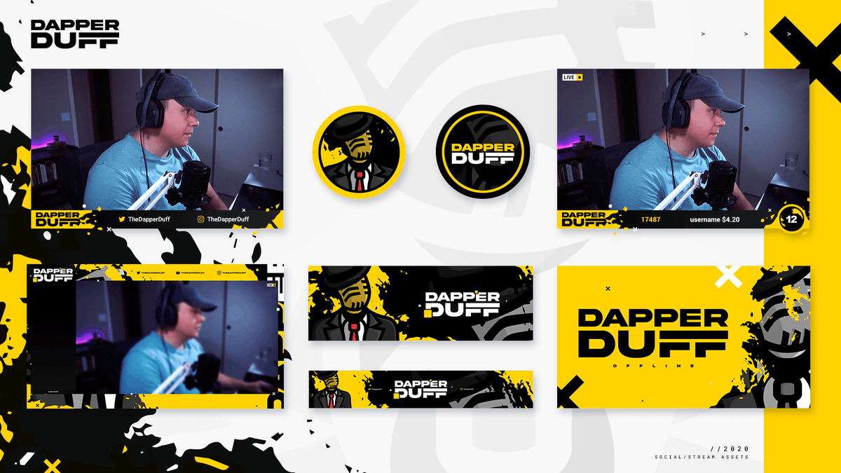 Social/stream assets hook-up for my man @TheDapperDuff. Check in HD; i.postimg.cc/38r7TCDn/Untit…. RT/Like if inspired.