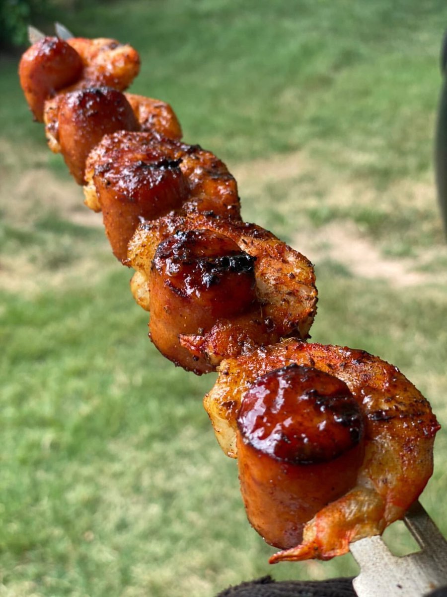 EvergoodSausage's tweet photo. Sunday afternoon shrimp & sausage skewers. π€ππ #evergood https://t.co/cfqchRiYY5