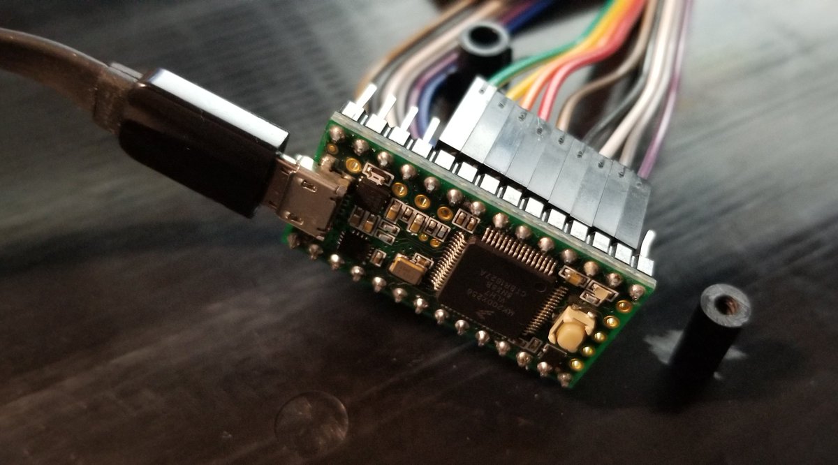 A teensy (specifically, a 3.2) has been attached. TO THE CODE!