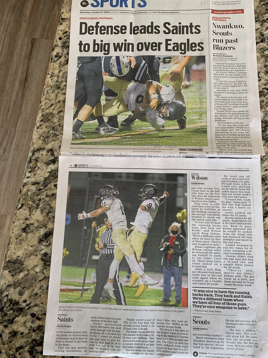 As a kid I never liked the newspaper, I guess you could say that has changed. <a href="/WeAreBC55/">Bill Hess</a> <a href="/PaulRobertsCuse/">Paul Roberts</a> <a href="/MDrago59/">Mike Drago</a> <a href="/BadgleyBruce/">Bruce Badgley</a> <a href="/Coach_Sutjak/">Matt Sutjak</a> <a href="/CoachBWright/">Brian Wright</a> <a href="/valpoufootball/">Valpo Football</a>