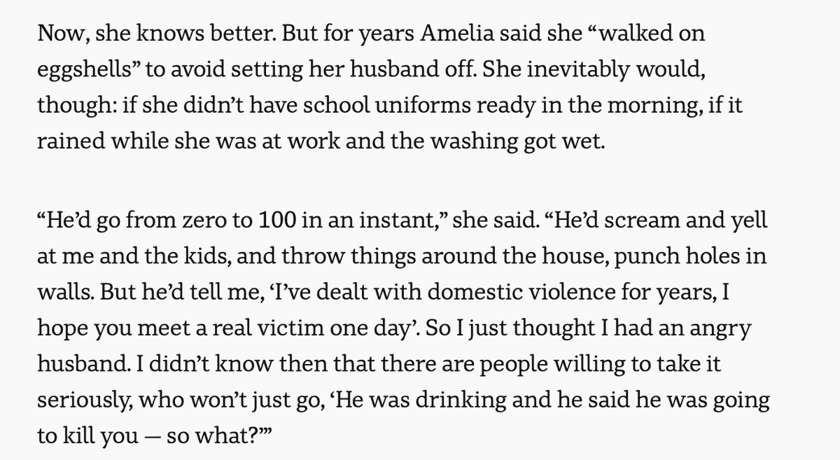 cw: domestic violenceThis is textbook coercive control and domestic abuse, how can women possibly trust this system?
