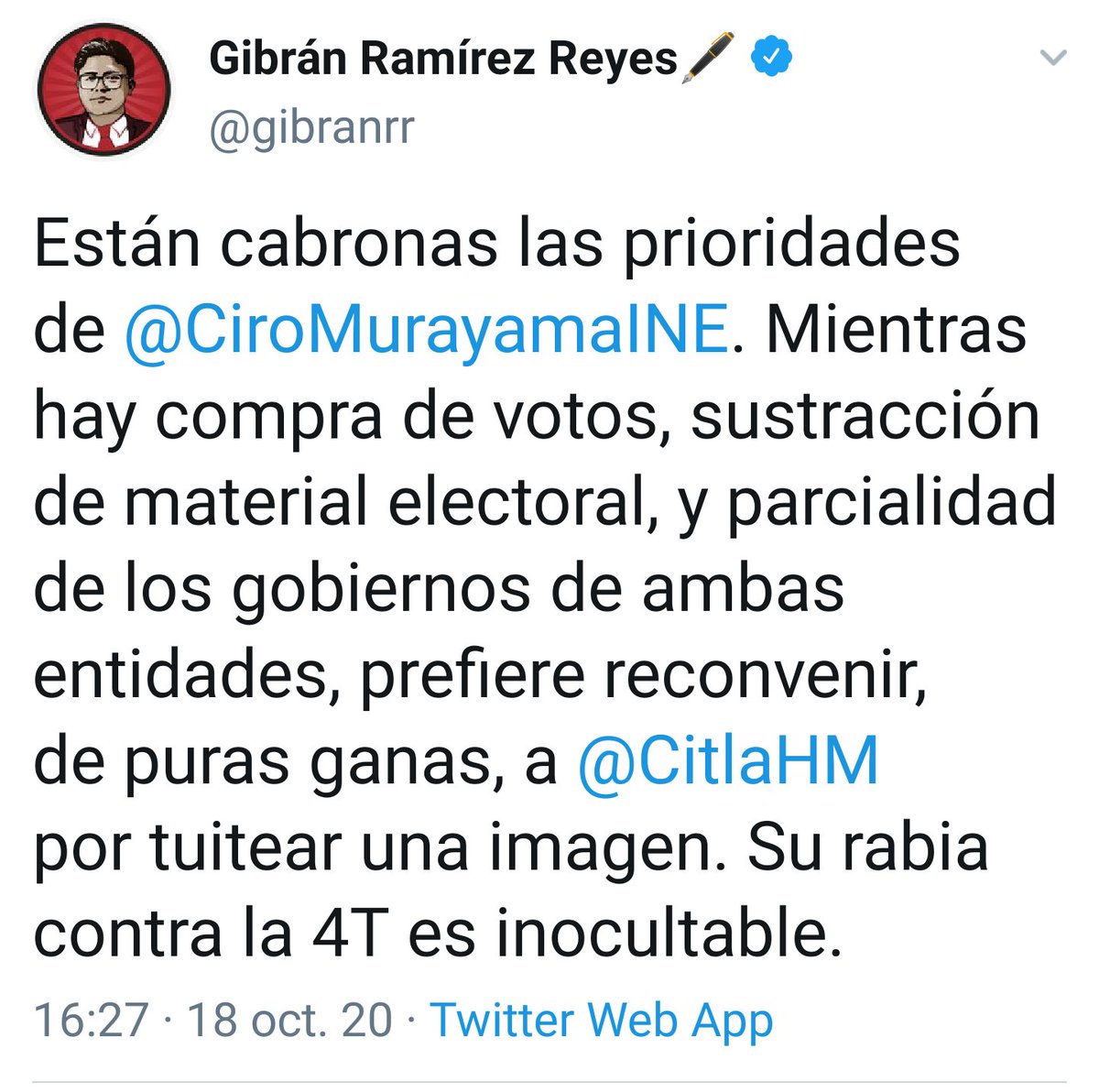 3.- Algún Abogado De Nuestro TL Que Le Pueda INFORMAR al "DOCTOR"  @gibranrr Que INSTITUCIÓN es La RESPONSABLE de La "Compra de VOTOS" ?