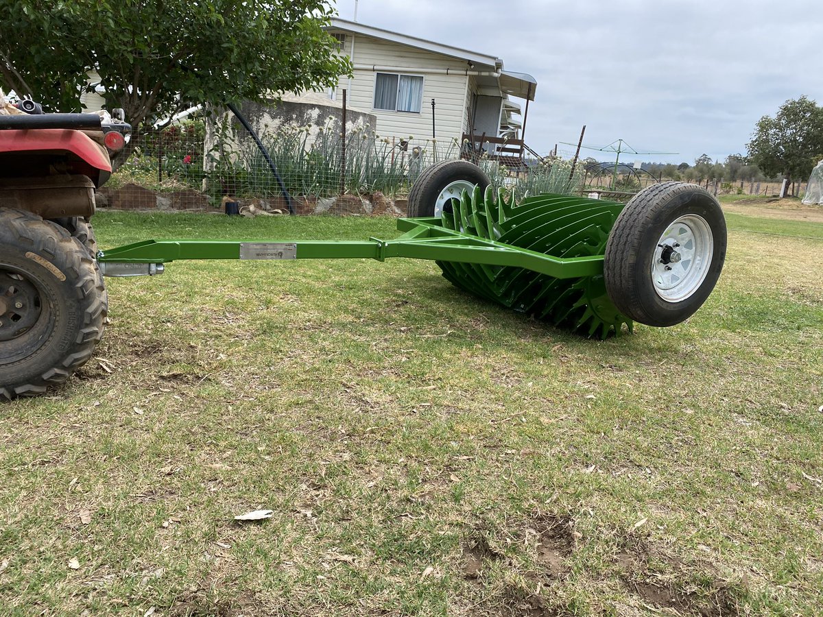 auscrimper's tweet photo. 1.2m ATV Crimper Roller ready to go! When we say we can build them to suit any machine, we mean it... literally! 
•
•
•
•
#auscrimper #covercropping #covercropcrimper #crimperroller #regenerativeagriculture #regenerativefarming #soilhealth #covercroppingforsoilhealth https://t.co/XOULHNjYWd
