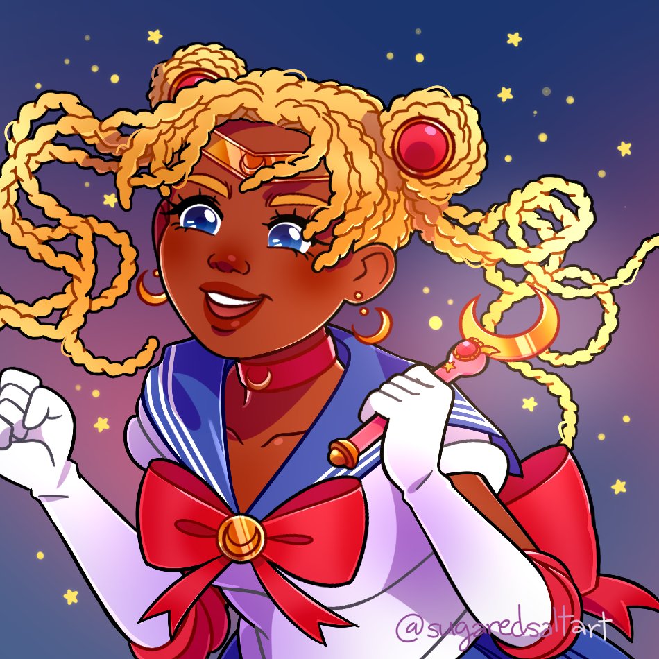 sugaredsaltart's tweet photo. i knew i was gonna end up drawing sailor moon at some point for #blacktober ¯\_(ツ)_/¯ https://t.co/4GGteTKJlx