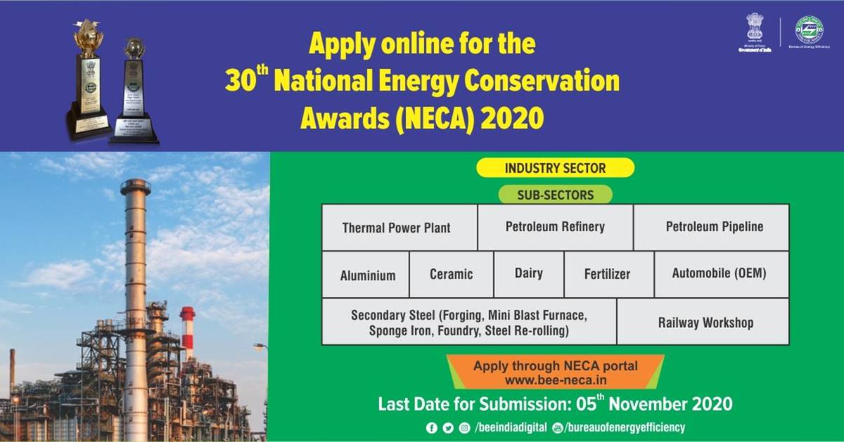 Energy efficiency contributes significantly in the Industry sector to help meet the commitments made under the nationally determined contributions. To encourage and help achieve #energyefficiency, awards in the sector will be given to the below-mentioned industries for.. (1/2) https://t.co/B5mX5kX184