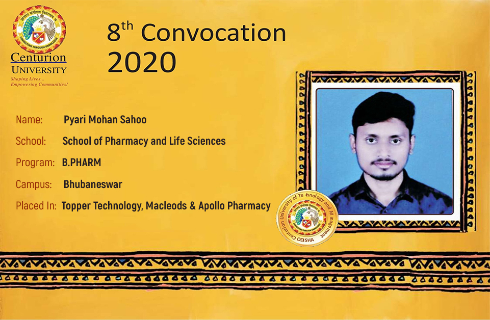 CUTMIndia's tweet photo. Congratulations to Our #GoldMedalists for achieving excellence in academics.Kudos to‘Pyari Mohan sahoo’from #Bpharm for bagging joboffers from‘Topper Technology’,MacLeods’,&amp;‘Apollo Pharmacy’.

Apply@ https://t.co/zkifrOn3p6 or call 8260077222 forany queries.
 
#Placements #bpharm https://t.co/EF4ZYXhdLk