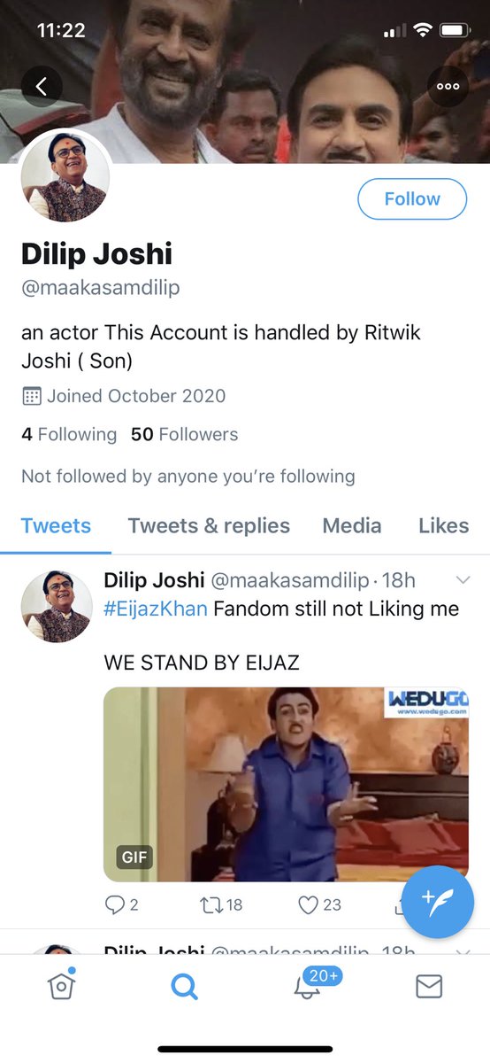 dilipjoshie's tweet photo. Hello Friends , please beware of this fake account. It is tweeting things that I would never. https://t.co/SolcpkrEA8