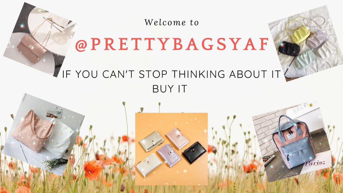 prettybagsyaf's tweet photo. 📌 A THREAD OF PRETTYBAGSYAF 📌

affordable? of course ✨
pretty? of course ✨
stylish? absolutely yasss ✨ 

feel free to follow ✅
📍 https://t.co/w2htmVsENe 
nak order  ✅
📍 https://t.co/87OpQeYLUV

semoga semua seller dimurahkan rezeki and thank you ❤️ https://t.co/TqTozw7nfH