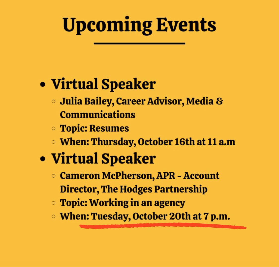 PRSSA at VCU tweet media