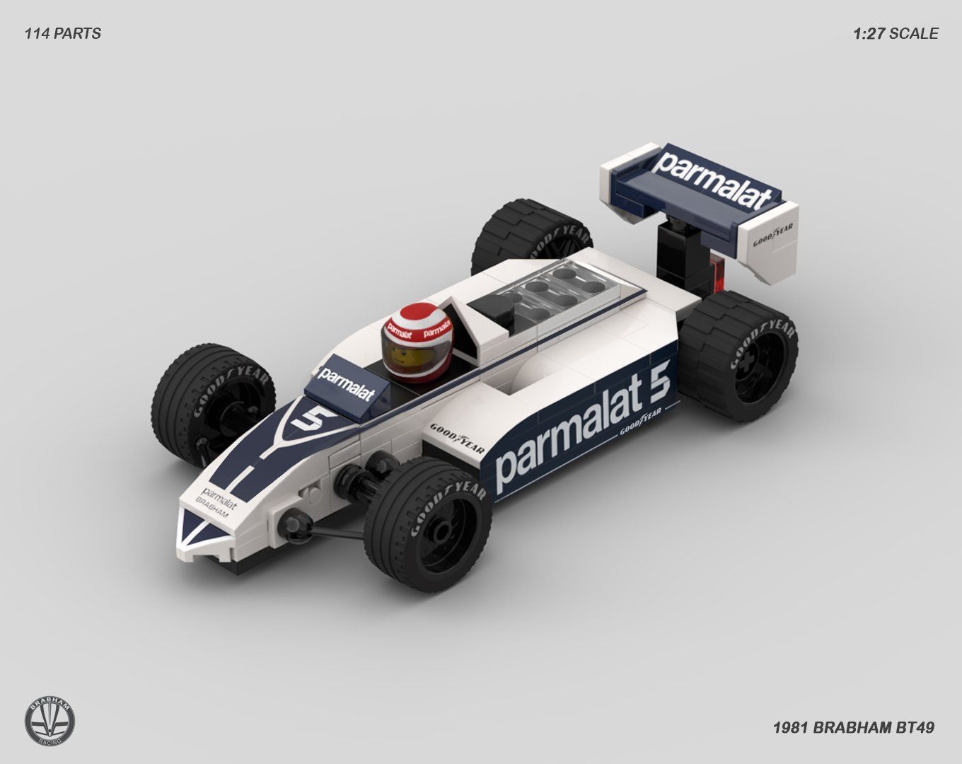 Rebrickable on X: 1981 Brabham BT49 by thegrandbrix #LEGO    / X