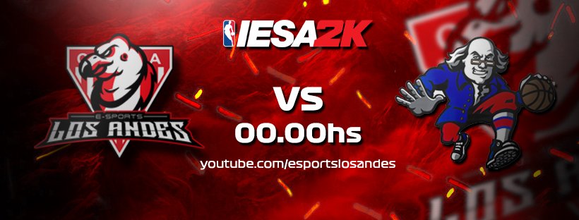 esportsLosAndes's tweet photo. #NBA2K21 | @IESA2K
Debutamos en la #CopaBienvenida ante #TAL10๐ฆ๐ท y tenemos muy buenas expectativas
Torneo previo de @IESA2K a su campeonato.
โฐDesde las 00.00hs
Seguilo por ๐๐บhttps://t.co/DnlsIh3T79
#VamosLosAndes #SomosElSur https://t.co/ZtV2my6fL2