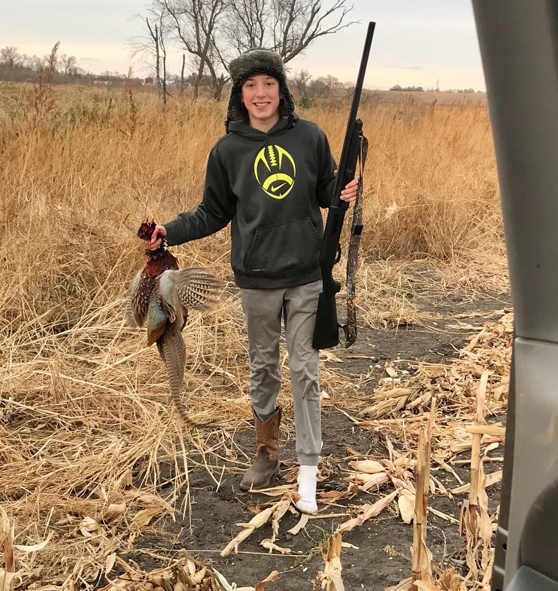 When your boots are full of weed seeds and there is a rooster to get you go barefoot!! What a goof!!  <a href="/kody_kneebone3/">Kody Kneebone</a>
