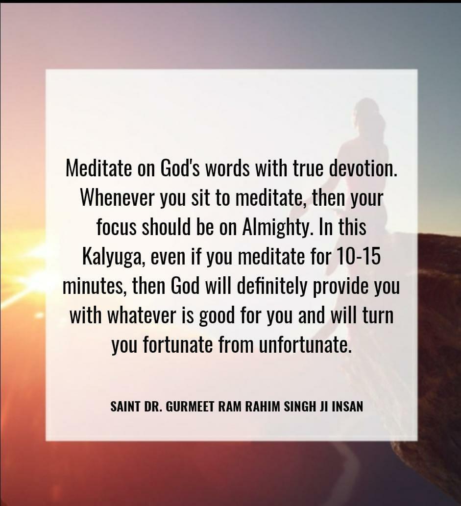 itsnavkour's tweet photo. #MondayMotivation
Do good deeds and meditate on God's words, then contentment &amp; peace will come and you will be able to achieve divine happiness.
Saint Dr @Gurmeetramrahim Singh Ji Insan https://t.co/mUOYuYOF97