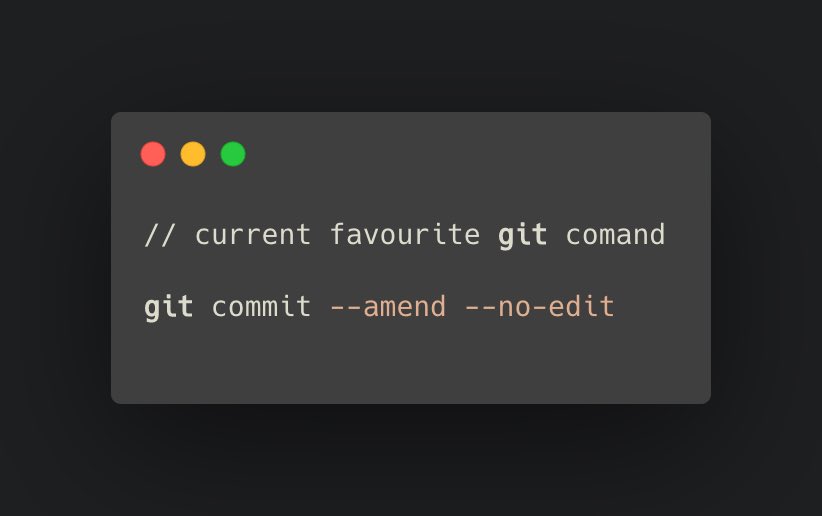 lizkenyon07's tweet image. If I think about all of the seconds I have saved since I learned about the — no-edit option for git commit —amend, I might have a whole minute or two. #CodingTwitter