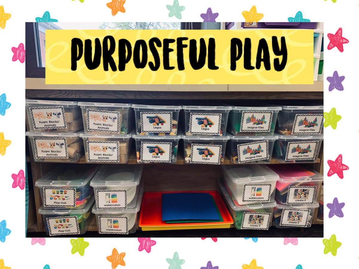 Mrs_Breutzmann's tweet photo. My Kindy kiddos ask.... are we allowed to play?  My answer:  YES of course we can! We can play AND do it in a safe way for all of us!  Purposeful Play sanitized, cleaned, and organized for the week ✅! https://t.co/VljLQZoFUf