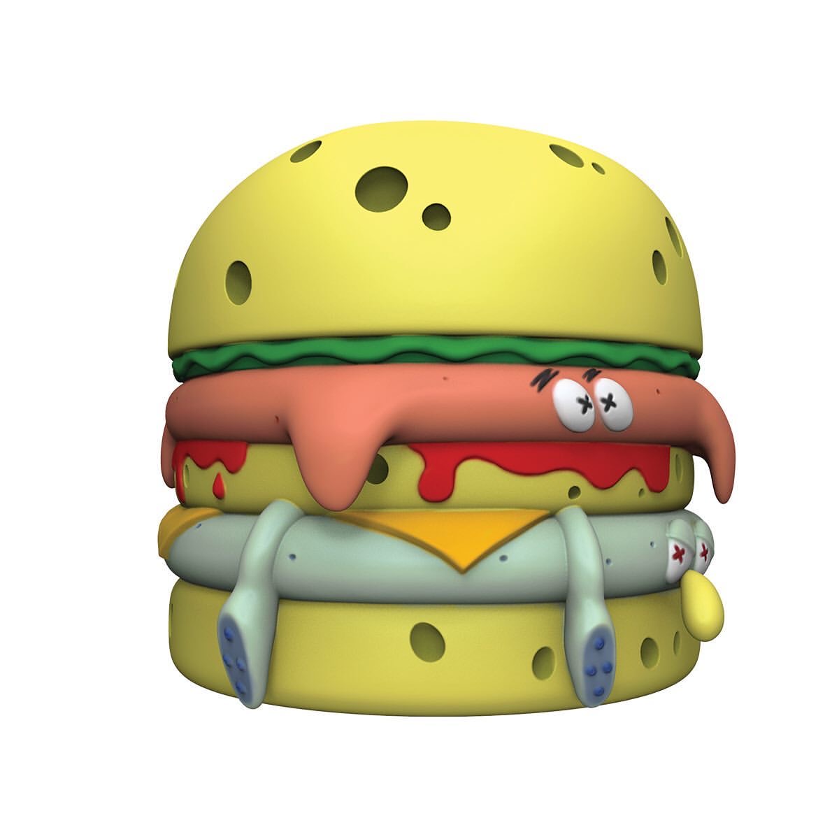 Hunt Tokyo Crappypatty By Abiebi Pobbertoys フィギュア アートトイ プレオーダー 10 19 21 00 10 26 21 00 プレオーダー期間は特別価格と送料無料です Hunttokyo フィギュア デザイン イラストレーター アビエビ ハンバーガー
