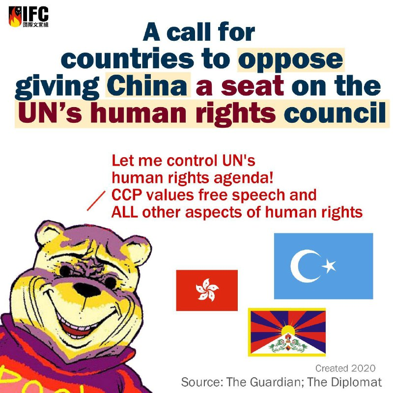 elidaydreamer's tweet photo. @TheEconomist ironically, China got a seat in UN's human rights council, wtf
we all know CCP China has been implementing genocide for years by torturing, destroying languages and culture, sterilize Uighur women

#china #UyghurGenocide #ughyurmuslims #Chinazi https://t.co/Xkwwe6baAj