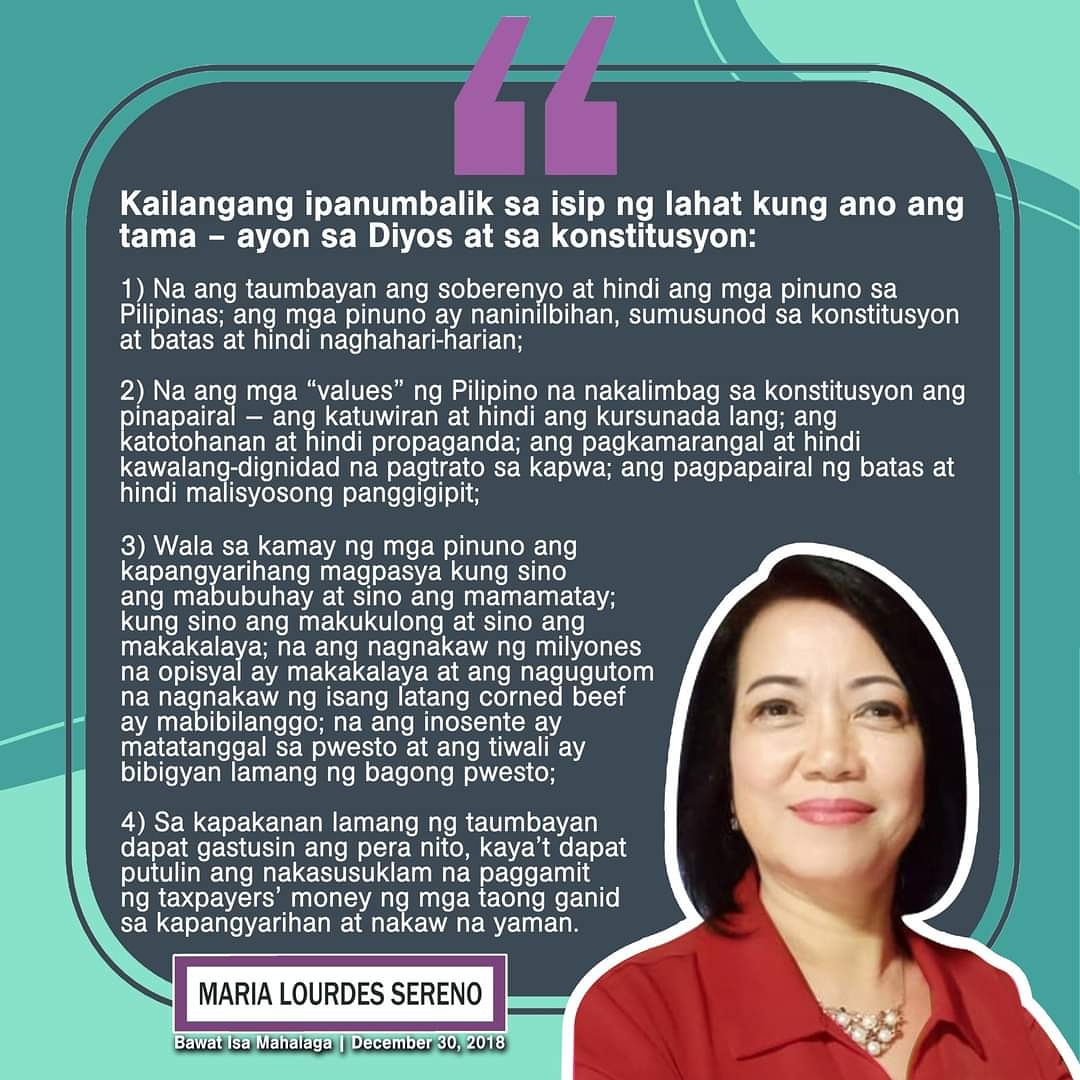 SerenoMeilou's tweet photo. Kailangang ipanumbalik sa isip ng lahat kung ano ang tama – ayon sa Diyos at sa konstitusyon.

#alaminangtama
#SovereignFilipino
#marialourdessereno
#lourdessereno
#cjsereno
#bawatisamahalaga
#B1M https://t.co/wEqvDWsT3W