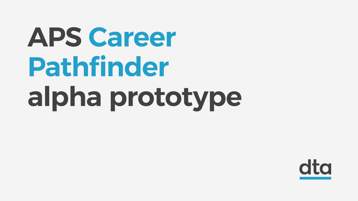 Explore your digital career options in government and help improve our prototype digital career exploration tool, APS Career Pathfinder Public Alpha: bit.ly/2H3bjY0