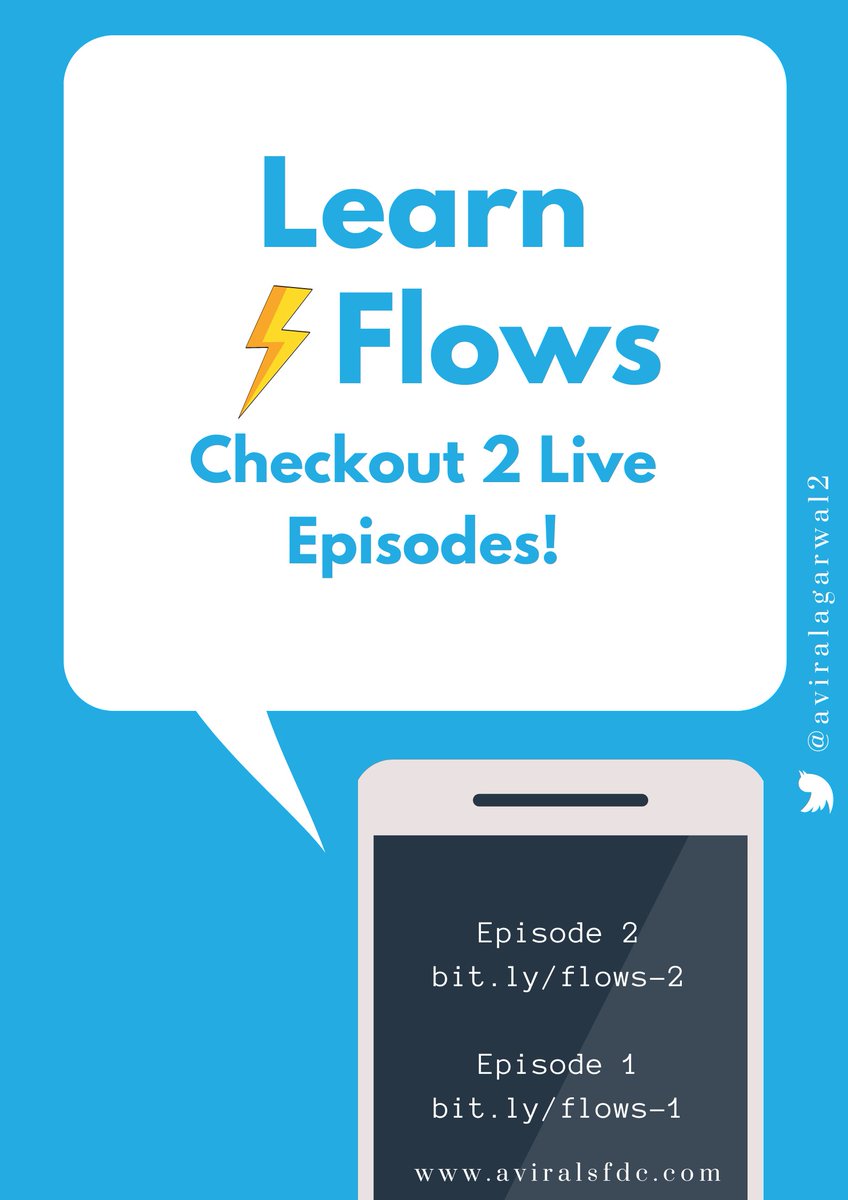 Want to learn Flows? 
Check two live session recordings -
Episode 1 - bit.ly/flows-1
Episode 2 - bit.ly/flows-2

Learn about Screen Flows, Autolaunch Flows, Elements, How to select Variables, and many moarrrr amazing things!!

#LowCodeLove💜