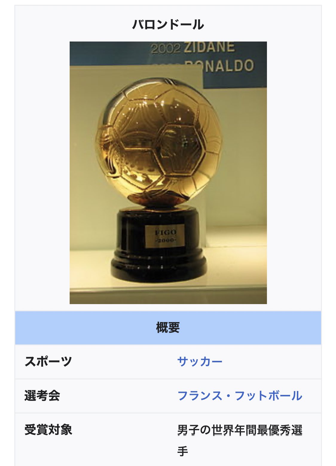 Sou 黄金球 バロンドール 現実のバロンドール受賞者に贈られるのが 黄金のサッカーボールトロフィー やからこの字なんか Sou 黄金球 バロンドール 現実のバロンドール受賞者に贈られるのが 黄金のサッカーボールトロフィー やからこの字なんか