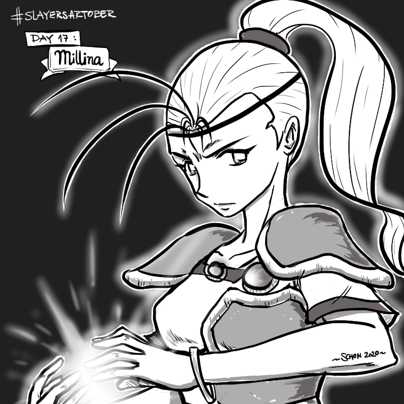Juujinkan's tweet photo. Slayers Artober 2020 updates, part two.
Day 16: Wardrobe Malfunction
Day 17: Millina
Day 18: Hellmaster Phibrizzo
#slayersartober
#slayersweek
#millina
#phibrizzo
#スレイヤーズ https://t.co/pbXMNGvU5I