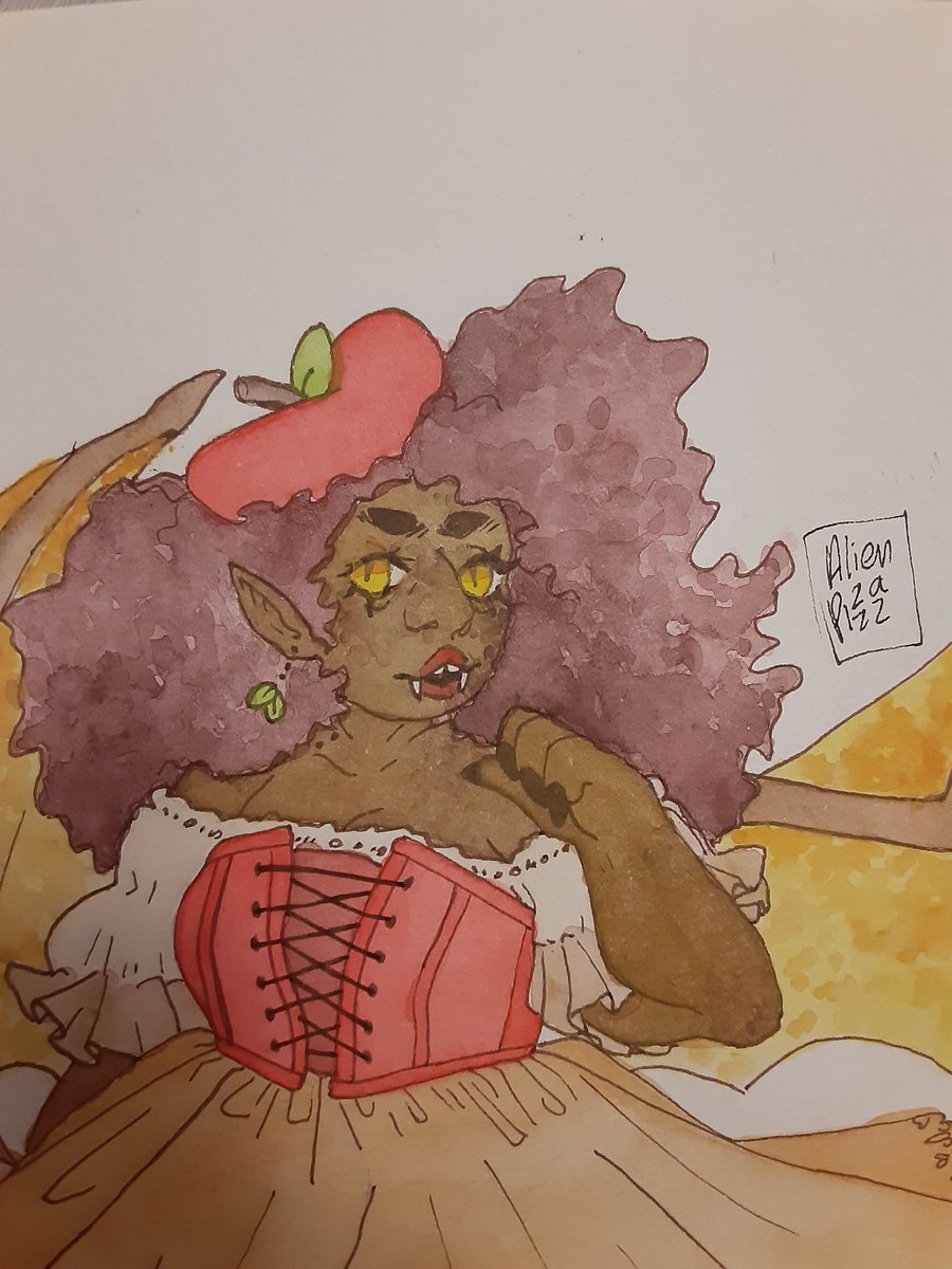 bionicslaughter's tweet photo. My friend had this idea of fruit vampires called Jampires!

This is Alma! She absolutely adores apple butter and apple pie!
#vampireoc #jampires https://t.co/YbisROi2Df