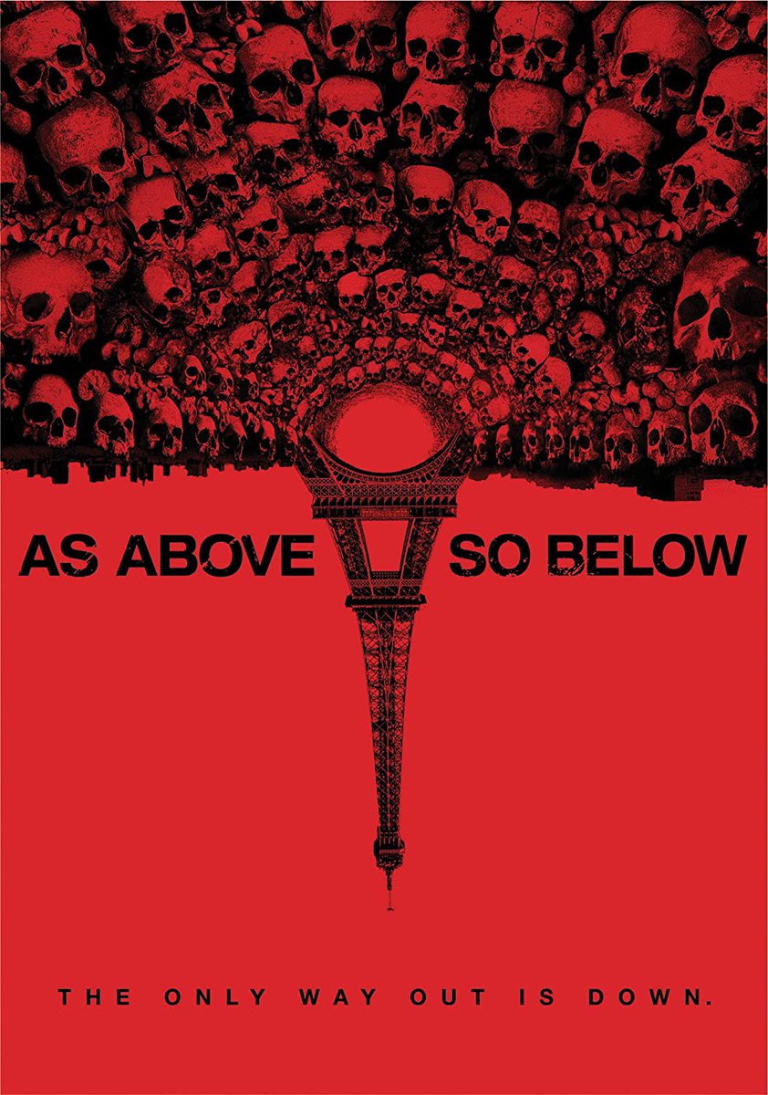 As Above So Below (2014) Takes place in Paris Catacombs and some explorers suddenly can’t find their way out. This movie is cool because it’s based off of Dante’s Inferno which basically talks about the 9 circles of Hell, each more gruesome than the next. Great movie