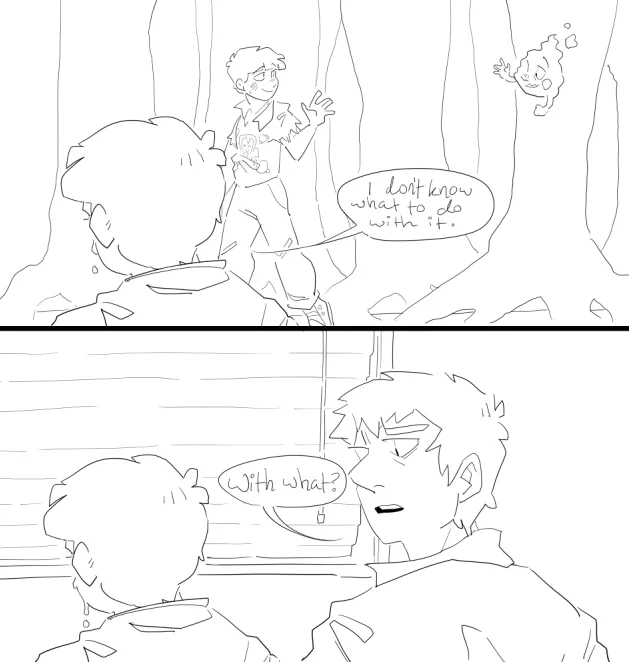 tiiiiiiiny preview of the comic im working on but you dont get any more or else the quote'll be spoiled... but if you know, you know 