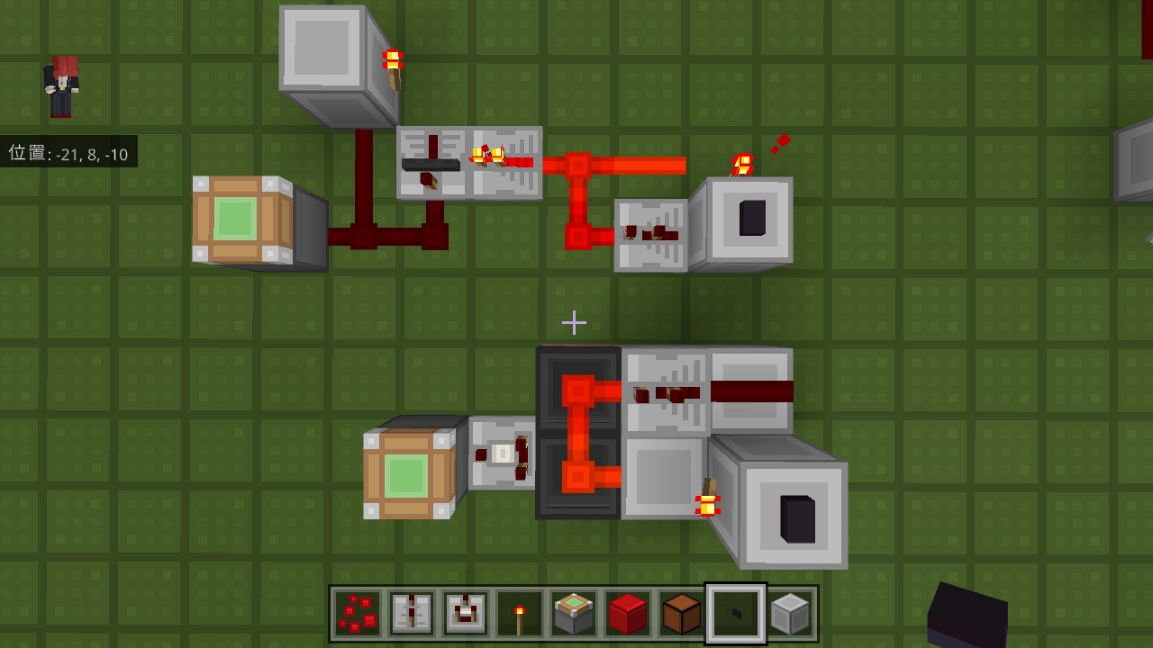 Yuu Ar Twitter オフパルス回路を習得したことにより作成できた Tフリップフロップ回路 Minecraft マイクラ マインクラフト Nintendoswitch T Co Ximq9cyofo Twitter