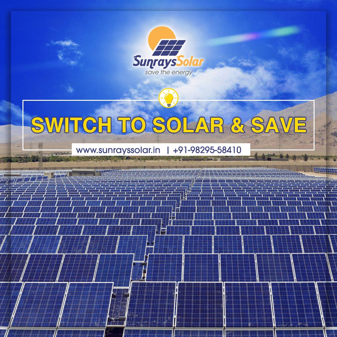 solar_sunrays's tweet photo. SWITCH TO SOLAR & SAVE
#SunraysSolar #SolarPower #SolarPowerCompany #SolarBusiness #RenewableEnergy #Solar #SunraysSolarJaipur
#SolarCompanyinJaipur #SolarCompanyinRajasthan #GoSolar #Power #Energy #Green https://t.co/oqvY67slOa