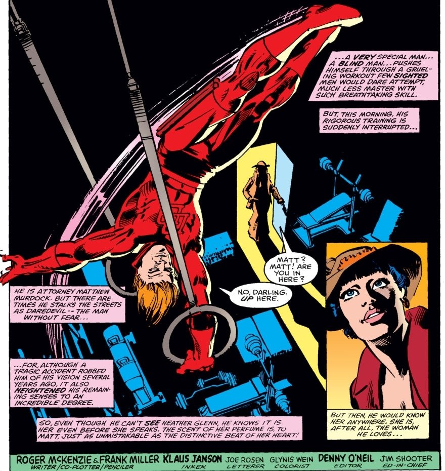 Halfway through his run, from issue #158 onwards, McKenzie was joined by penciler Frank Miller.However, Miller is credited as co-plotter and penciler for issues #165-166, which would also be McKenzie's last issues.