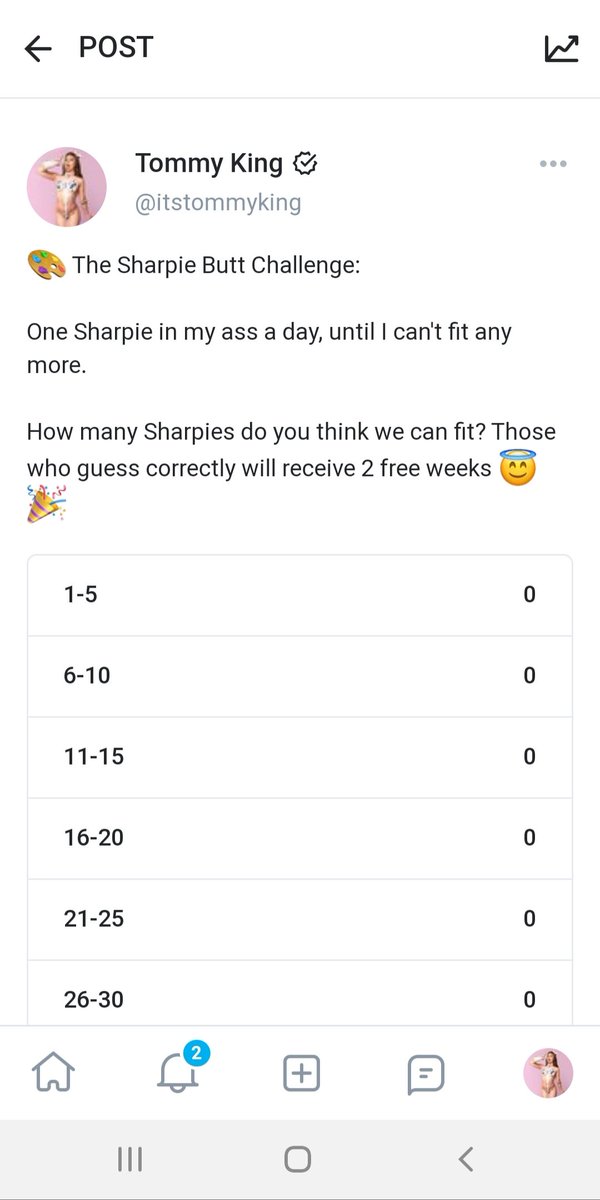 Just posted a contest on OnlyFans 😇 Go vote! You have 7 days to win 2