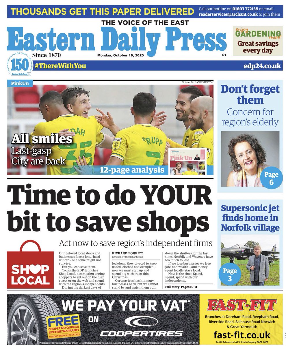 Major new campaign launched across ALL of our titles today leading up to Christmas and beyond. 

Shop Local to...
- help independent firms 
- boost local economy 
- save jobs 

It’s not a new message - but it’s one that needs to be heard and acted on more than ever before.