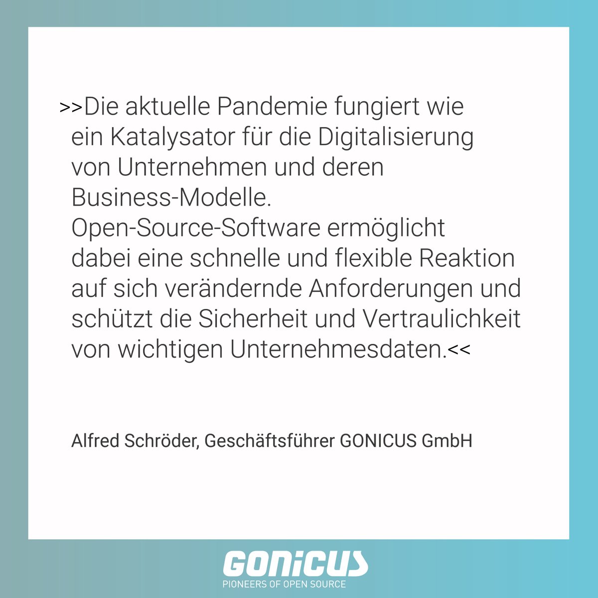 #OpenSource zeigt seine Qualität nicht allein in Krisenzeiten, aber dort nunmal besonders. #stayopensource #software #gonicus