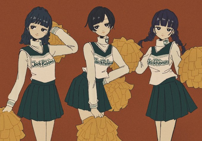 「cheerleader long hair」 illustration images(Popular)