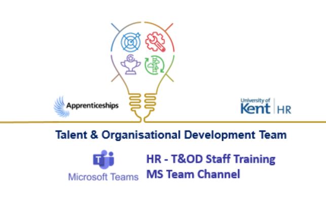 UoKTalentTeam's tweet photo. If you are a member of staff at @UniKentStaff 
Did you know there is now a dedicated MS Teams Channel for information on staff training and development activities from the Talent &amp; Organisational Development Team
https://t.co/riInV1pzq7
(T&amp;OD was previously known as L&amp;OD) https://t.co/GTFxEjVw9x