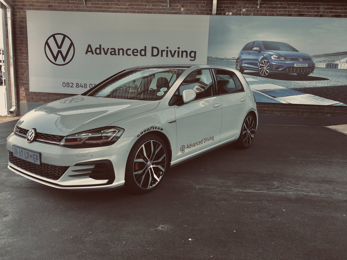 Whipdt's tweet photo. We are out at the @VolkswagenSA Driving Academy for some Advanced Driving training. @Ntlheezee how’s it going? https://t.co/32SQ3kuxMD