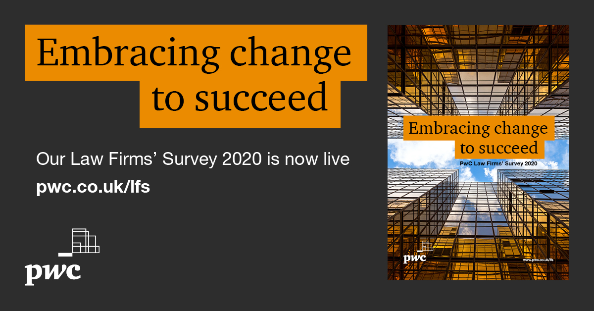 stephyeates's tweet photo. Our @PwC_UK Law Firms’ Survey 2020 is now live. Read our summary of developments over the past year and what the top priorities are for law firms as they look ahead: https://t.co/xMEtnqVUBx #PwCLawSurvey https://t.co/VsTFDShCRz