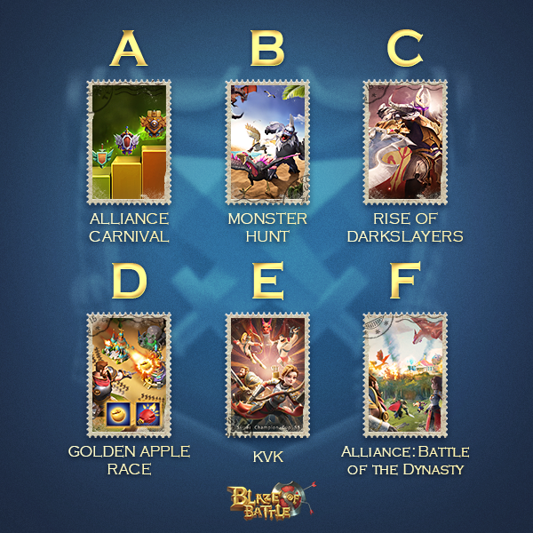 BlazeofBattle's tweet photo. #FavoriteEvent What is your favorite event in #BlazeofBattle? KVK? Or AVA? And which event do you join most? Tell us in the comment below!๐ https://t.co/LWcapiMj4d