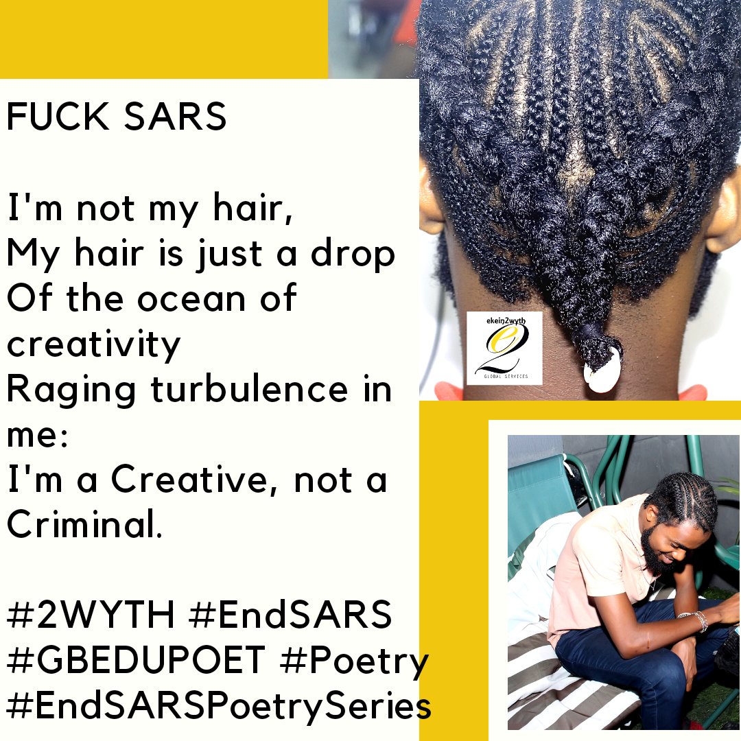 imjust2WYTH's tweet photo. #EndSARS #EndPoliceBrutalityinNigera #BETTERNIGERIA #2WYTH #GBEDUPOET #TheGbeduPoetEP #ComingSoon https://t.co/CLMvxGZf8J