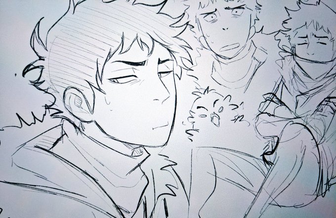 Doodlin Akaashi while I anxiously await my bloodwork appointment ?? 