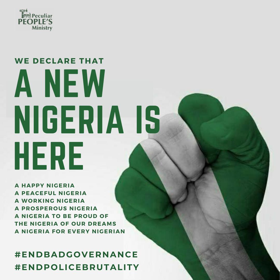 ppmnigeria's tweet photo. We Believe in a New Nigeria #EndSARS https://t.co/xb7lI6py4t