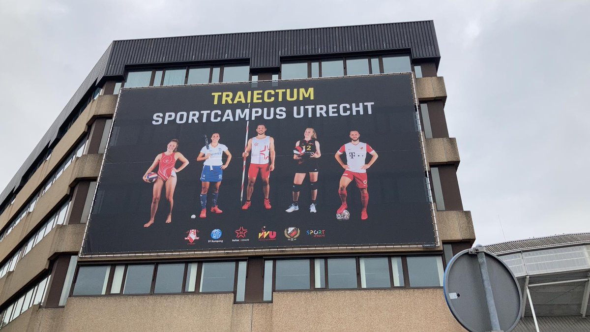 Wat grooooot! Wat mooi 🤩. Stukje Utrechtse geschiedenis deel geworden van de Traiectum Sportcampus Utrecht.  sportcampusutrecht.nl